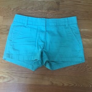 J. Crew Teal Chino Shorts